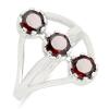 BUY NATURAL GARNET GEMSTONE STYLISH RING IN 925 SILVER