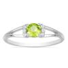 BUY STERLING SILVER NATURAL PERIDOT GEMSTONE CLASSIC RING