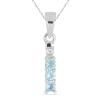 BUY 925 SILVER NATURAL SKY BLUE TOPAZ GEMSTONE  PENDANT