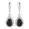 BUY BLACK ONYX GEMSTONE EARRINGS IN 925 SILVER