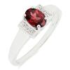 BUY NATURAL GARNET GEMSTONE CLASSIC RING IN STERLING SILVER