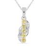 BUY 925 SILVER NATURAL CITRINE MULTI STONE PENDANT