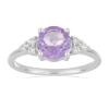 BUY BRAZILIAN AMETHYST GEMSTONE CLASSIC RING IN 925 SILVER