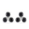 BUY STERLING SILVER REAL BLACK SAPPHIRE GEMSTONE EARRINGS