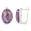 BUY 925 STERLING SILVER SYNTHETIC ALEXANDERITE BIG STONE EARRINGS