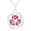BUY REAL PINK TOPAZ GEMSTONE PENDANT IN STERLING SILVER