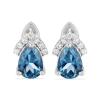 BUY 14K GOLD REAL AMETHYST GEMSTONE CLASSIC EARRINGS WITH WHITE DIAMOND – JEWELPIN