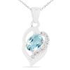 BUY STERLING SILVER SKY BLUE TOPAZ GEMSTONE STYLISH PENDANT