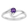 BUY STERLING SILVER NATURAL AFRICAN AMETHYST GEMSTONE RING