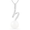 BUY REAL WHITE FRESHWATER PEARL GEMSTONE STYLISH PENDANT IN 925  SILVER