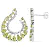 BUY REAL PERIDOT GEMSTONE EARRINGS IN 925 SILVER 