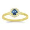 BUY STERLING SILVER REAL LONDON TOPAZ GEMSTONE HALO RING