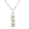 BUY STERLING SILVER REAL PERIDOT GEMSTONE PENDANT