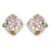 BUY NATURAL MULTI TOURMALINE GEMSTONE EARRINGS IN 925 SILVER