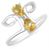 BUY NATURAL CITRINE GEMSTONE STYLISH RING IN 925 SILVER