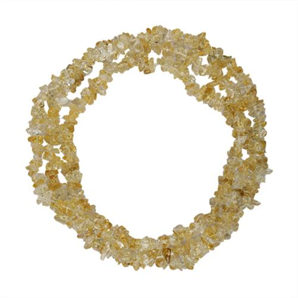 925 SILVER NATURAL CITRINE GEMSTONE  NUGGET NECKLACE