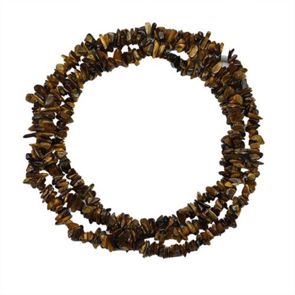 BUY STERLING SILVER NATURAL TIGER EYE GEMSTONE NUGGET NECKLACE