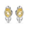 BUY NATURAL CITRINE SINGLE STONE EARRINGS IN 925 SILVER