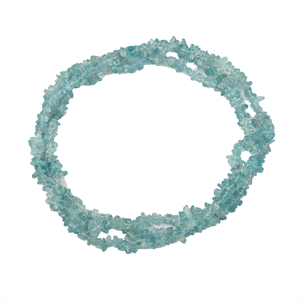 BUY NATURAL APATITE GEMSTONE NUGGET NECKLACE IN 925 SILVER