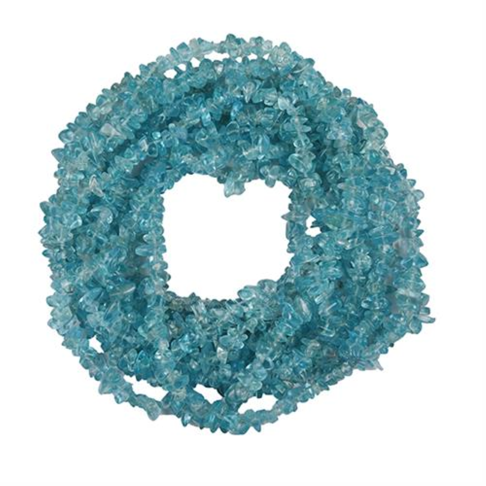 BUY STERLING SILVER NATURAL APATITE GEMSTONE NUGGET NECKLACE