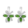 BUY CHROME DIOPSIDE EARRINGS IN 925 STERLING SILVER – BULK SUPPLIER & B2B MANUFACTURER | JEWELPIN