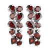 BUY 925 STERLING SILVER NATURAL GARNET GEMSTONE STYLISH EARRINGS – ENGLISH LOCK RHODIUM PLATED WHOLESALE JEWELRY