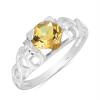 BUY NATURAL CITRINE GEMSTONE RING IN 925 SILVER