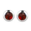 BUY NATURAL GARNET GEMSTONE EARRINGS IN 925 SILVER