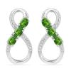 BUY CHROME DIOPSIDE GEMSTONE EARRINGS IN 925 STERLING SILVER – WHOLESALE EXPORTER