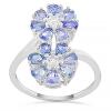 BUY 925 STERLING SILVER NATURAL TANZANITE GEMSTONE RING