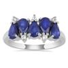 BUY STERLING SILVER NATURAL BLUE SAPPHIRE MULTI GEMSTONE RING