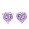 BUY 925 STERLING SILVER HEART SHAPE BRAZILIAN AMETHYST EARRINGS – WHOLESALE SUPPLIER | JEWELPIN