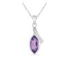 BUY GENUINE AFRICAN AMETHYST GEMSTONE  PENDANT IN 925 SILVER