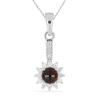 BUY STERLING SILVER NATURAL GARNET GEMSTONE  PENDANT