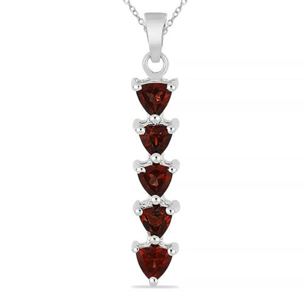 BUY 925 SILVER NATURAL GARNET  GEMSTONE PENDANT