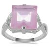 BUY 925 SILVER NATURAL ROSE QUARTZ GEMSTONE BIG STONE RING