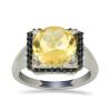 BUY BRAZILIAN CITRINE GEMSTONE BIG STONE RING IN STERLING  SILVER