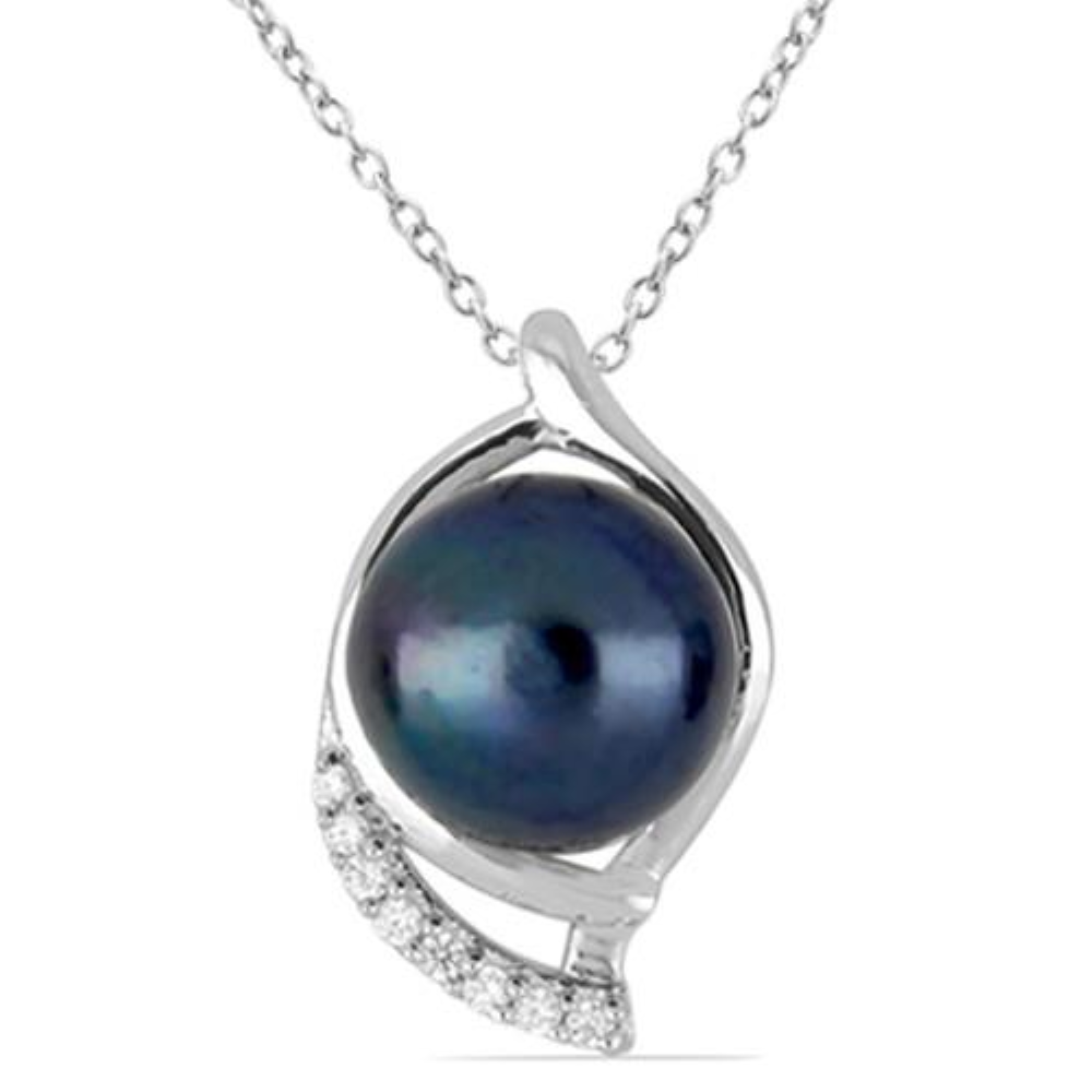 BUY NATURAL BLACK FRESHWATER PEARLGEMSTONE EYE PENDANT