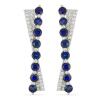 BUY REAL AUSTRALIAN BLUE SAPPHIRE GEMSTONE EARRINGS IN 925 STERLING SILVER – RHODIUM PLATED | JEWELPIN