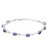 925 STERLING SILVER NATURAL BLUE KYANITE GEMSTONE BRACELET