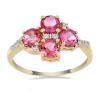 BUY 14K GOLD REAL RUBELLITE MULTI GEMSTONE STYLISH RING