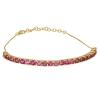 BUY 14K GOLD NATURAL RUBELLITE GEMSTONE BRACELET