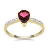BUY 14K GOLD NATURAL RHODOLITE GEMSTONE CLASSIC RING