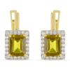 BUY 925 SILVER GOLD PLATED NANO ZULTANITE HALO EARRINGS – BULK WHOLESALE SUPPLIER USA | JEWELPIN