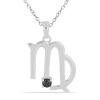 BUY 925 SILVER BLUE SAPPHIRE GEMSTONE VIRGO PENDANT 