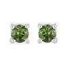 BUY 925 SILVER REAL MOLDAVITE SINGLE STONE EARRINGS
