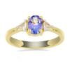 BUY 925 SILVER NATURAL TANZANITE GEMSTONE CLASSIC RING