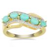 BUY 925 SILVER NATURAL BLUE TURQUOISE MULTI GEMSTONE STYLISH RING