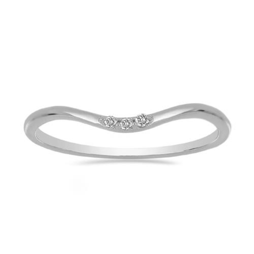 BUY 925 SILVER WHITE DOUBLE CUT DIAMOND GEMSTONE  RING