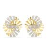 BUY 14K GOLD WHITE DIAMOND GEMSTONE STYLISH EARRINGS